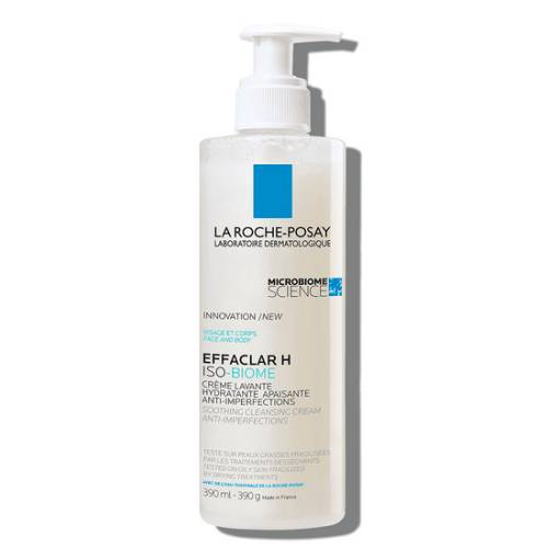 Crema de spalare Effaclar H Iso-Biome, 390ml, La Roche-Posay