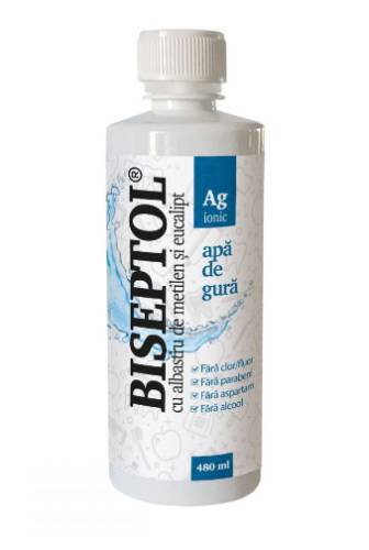 Biseptol Apa de gura cu Argint ionic x480ml