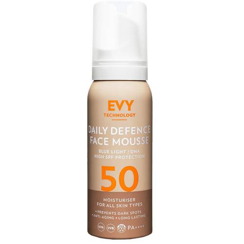 EVY TECHNOLOGY Daily defence face mousse SPF50+ X 75ml