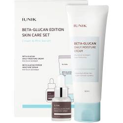 Set Beta Glucan Crema 60ml + Ser hidratant, 15ml, Iunik