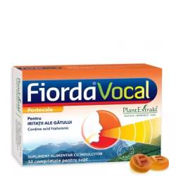 FiordaVocal cu aroma de portocale, 30 comprimate, Plant Extrakt