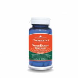 Super Enzime Digestive, 10 capsule, Herbagetica