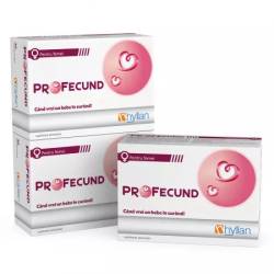 Pachet Profecund pentru femei, 3 x 30 comprimate, Hyllan