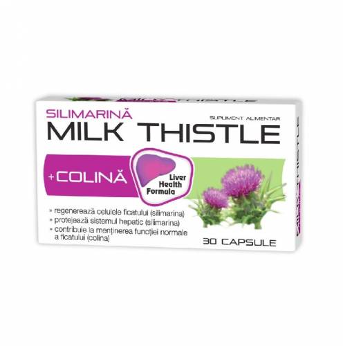 Zdrovit Silimarina Milk Thistle + Colina x 30 Capsule