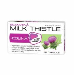 Zdrovit Silimarina Milk Thistle + Colina x 30 Capsule