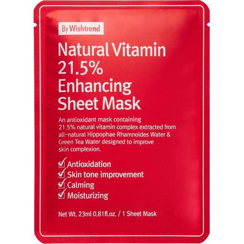 Natural Vitamin C 21.5% Masca de fata, 23 ml, By Wishtrend