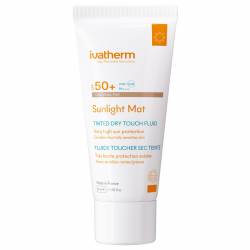 Sunlight Mat Tinted Dry Touch fluid de fata colorat SPF50+, 50ml, Ivatherm