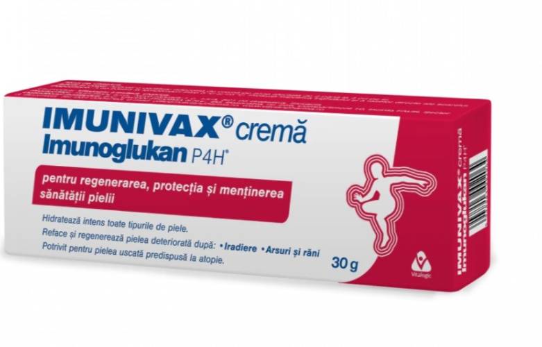 Imunivax Imunoglukan P4H crema ,30 grame, Vitalogic