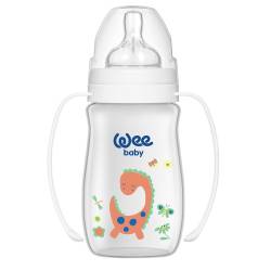 Biberon 250ml gura larga si maner - cod 138, Wee Baby
