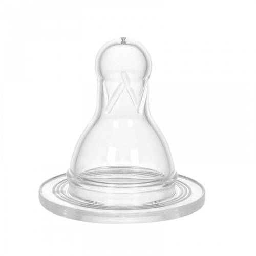 Set de doua tetine din silicon rotunde, anticolici, nr. 3, cod 300, Wee Baby