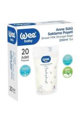 WEE BABY Pungi stocare lapte 200ml x20buc -558