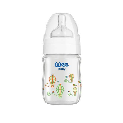 WEE BABY Biberon 120ml gura larga termorezistent -139