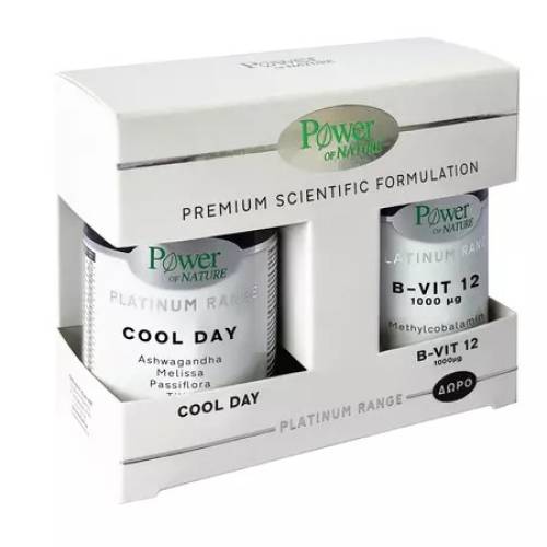 Pachet Cool Day 30 capsule + Vitamina B12 1000μg 20 tablete, Power of Nature