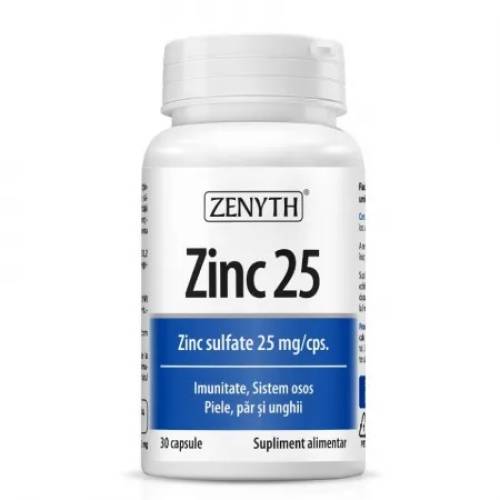 Zinc 25 mg, 30 capsule Zenyth