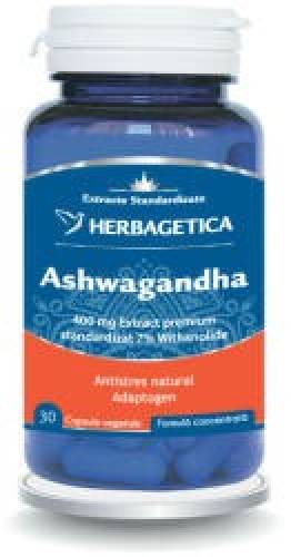 Ashwagandha, 30 capsule, Herbagetica