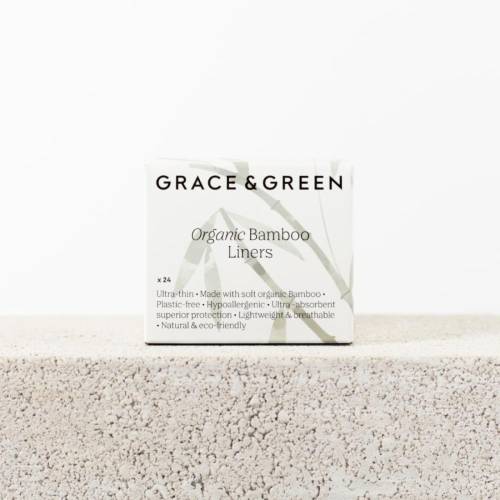 Absorbante zilnice 100% bumbac, 24 bucati, Grace & Green