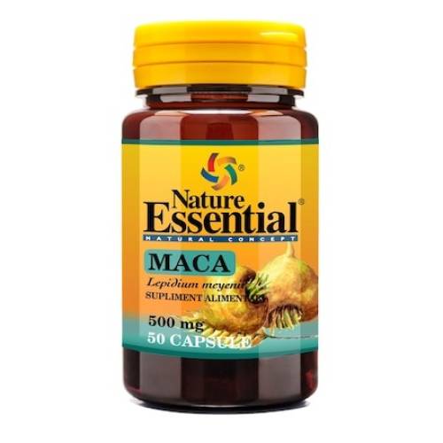 Supliment alimentar Maca 500 mg, 50 capsule, Nature Essential