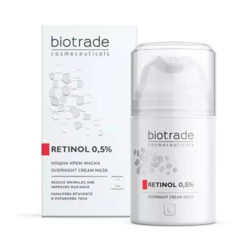Masca de noapte cu Retinol 0.5 %, 50 ml, Biotrade