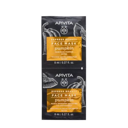 APIVITA Masca express detox cu dovleac , 2*8ml