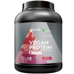 Vegan Protein aroma capsuni, 908g Adams