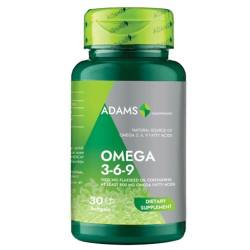 Omega 3-6-9 ulei in 1000 mg, 30 capsule, Adams