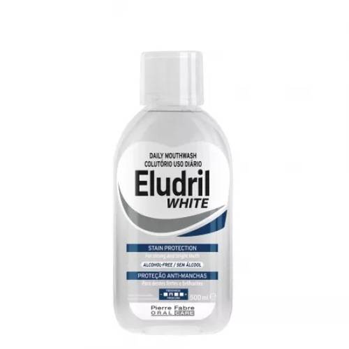 Eludril White Apa de gura anti-pete, 500 ml