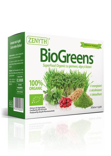 Biogreens, 28 plicuri Zenyth