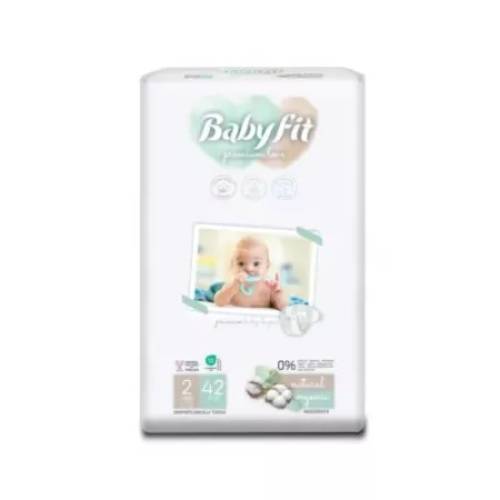 Scutece Bio Nr. 2, 3-6 kg, 42 Bucati - Babyfit