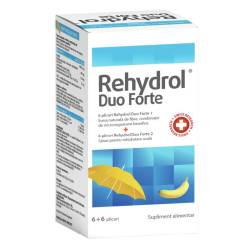 Rehydrol Duo Forte 1, 6 plicuri + Rehydrol Duo Forte 2, 6 plicuri, MBA Pharma