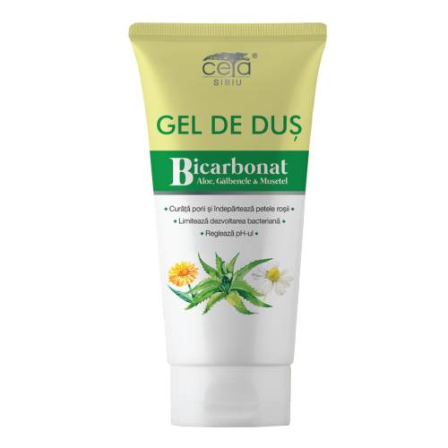 CETA Gel de dus cu Bicarbonat, Aloe, Galbenele si Musetel 200 ml
