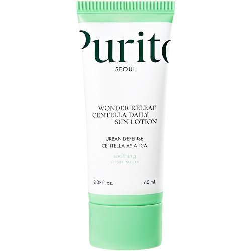 Wonder Releaf Centella Crema de fata cu factor de protectie SPF 50+, 60 ml, Purito