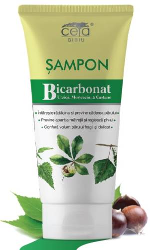 CETA Sampon cu Bicarbonat, Urzica, Mesteacan si Castane 200 ml