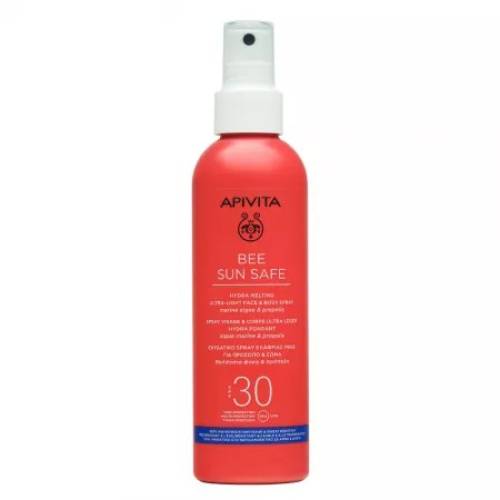 Bee Sun Safe Spray fata si corp SPF30, 200ml, Apivita
