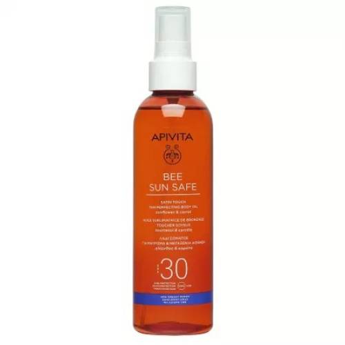 Bee Sun Safe Ulei bronzant de corp SPF30, 200ml, Apivita