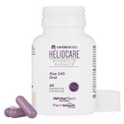 Supliment Alimentar pentru Piele Heliocare Purewhite Radiance, 240 mg, 60 capsule, Cantabria Labs