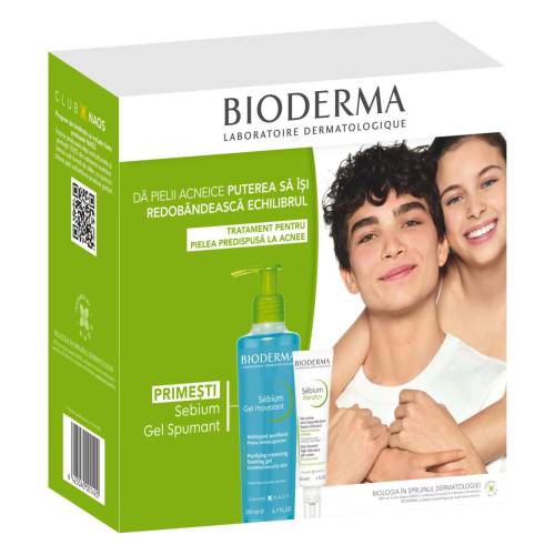 Bioderma Pachet Sebium Kerato+ 30ml + Sebium gel spumant 200 ml