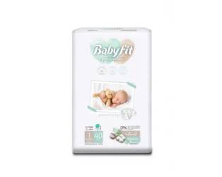 Scutece Bio Newborn, Nr. 1, 0-3 kg, 40 Bucati - Babyfit