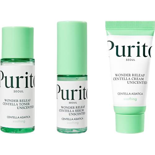 PURITO Wonder Releaf Centella Unscented Mini Kit Set