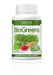BioGreens Organic cu germeni, alge si lastari, 120 capsule, Zenyth