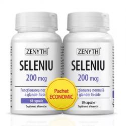 Pachet Seleniu 200 mcg, 60 + 30 capsule, Zenyth