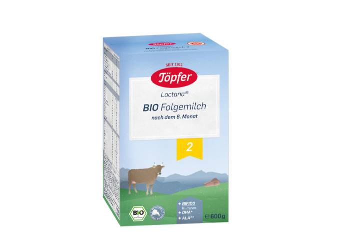 Formula de lapte praf Topfer 2 Bio de la 6 luni, 600 g