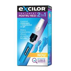 Excilor 2 in 1 tratament pentru negi, 3,3ml, Excilor