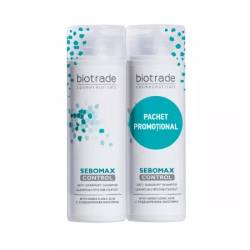 Pachet Sampon Anti-matreata Sebomax Control, 200 + 200 ml, Biotrade