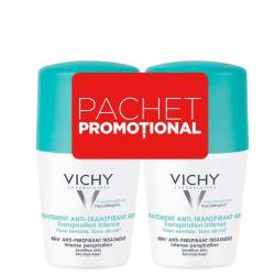 VICHY Bipack DEO Roll on Antiperspirant cu eficacitate 48h cu parfum 2x50ml
