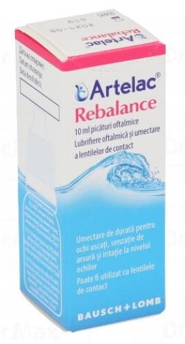 Artelac Rebalance picaturi oftalmice, Bausch&Lomb