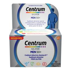 Centrum Silver 50+ pentru barbati, 30 comprimate, Haleon