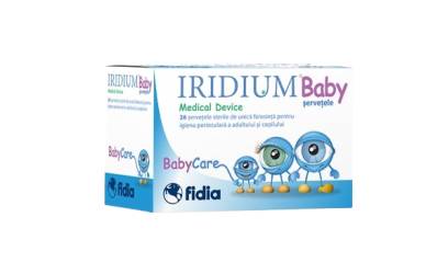 Servetele sterile pentru ingrijire perioculara copii si adulti Iridium Baby, 28 bucati, Fidia Farmaceutici