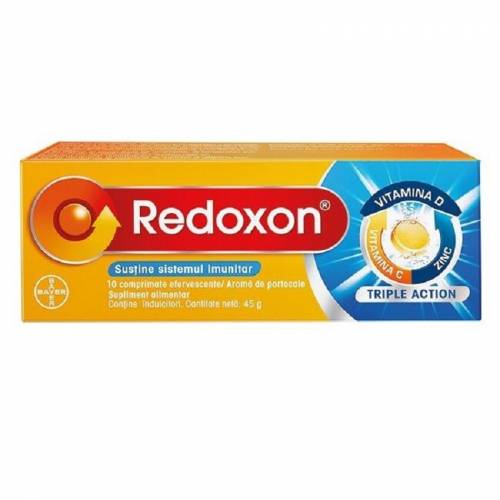 Redoxon Triple Action Vit.D + Zinc + Vit.C x 10 cpr.efervescente