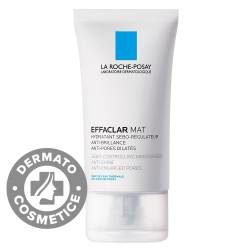 Crema de fata hidratanta si matifianta pentru tenul gras cu tendinta acneica Effaclar Mat, 40ml, La Roche-Posay
