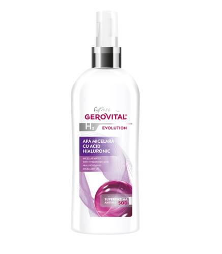 Apa micelara cu acid hialuronic H3 Evolution, 150 ml, Gerovital